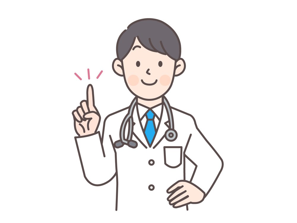 医師に健診結果を相談する様子
